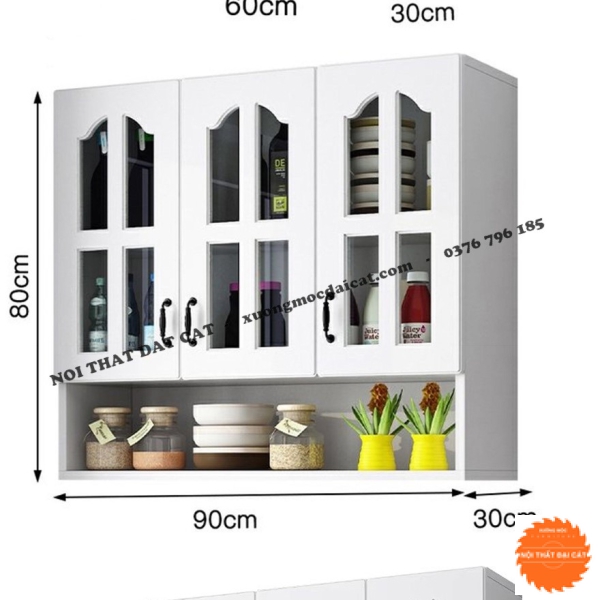 Tủ bếp treo tường nhỏ gọn TBN082