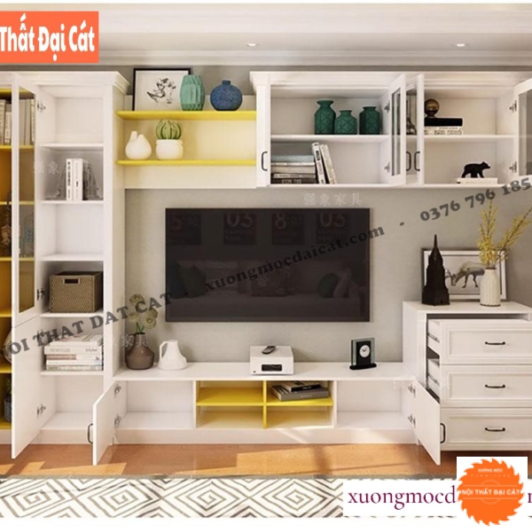 Tủ kệ tivi phong cách Bắc Âu KKH102