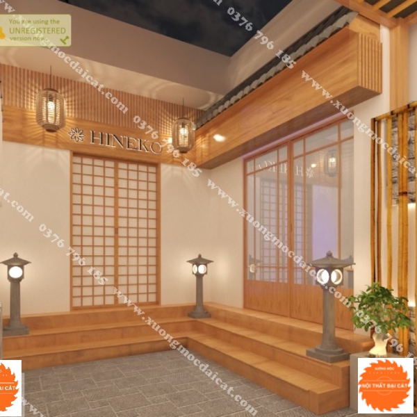 Mẫu thiết kế nội thất Spa - Thẩm mỹ viện phong cách Nhật MS005