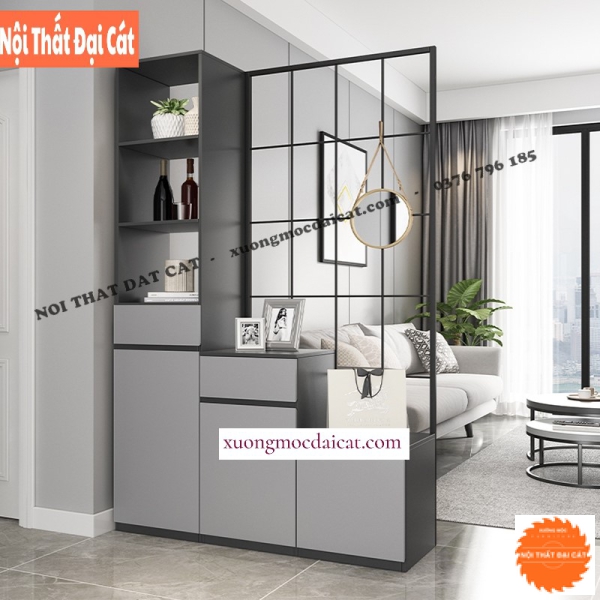 Tủ giày thiết kế kết hợp vách ngăn TG224