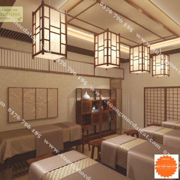 Mẫu thiết kế nội thất Spa - Thẩm mỹ viện phong cách Nhật MS005