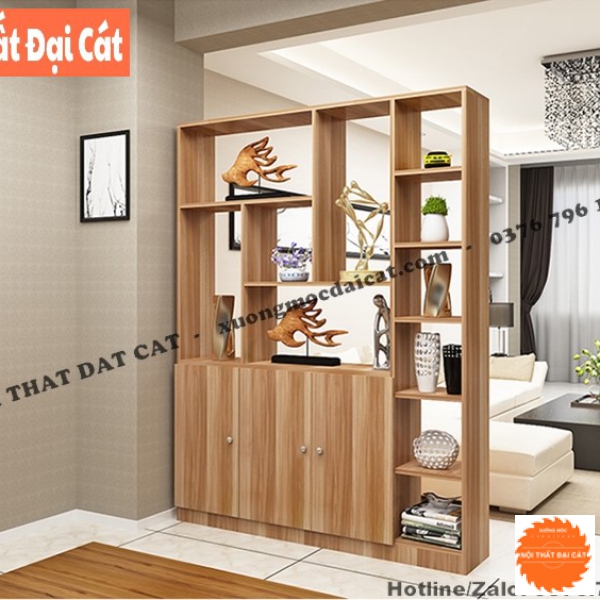 Hệ tủ vách ngăn phòng khách hiện đại VN077