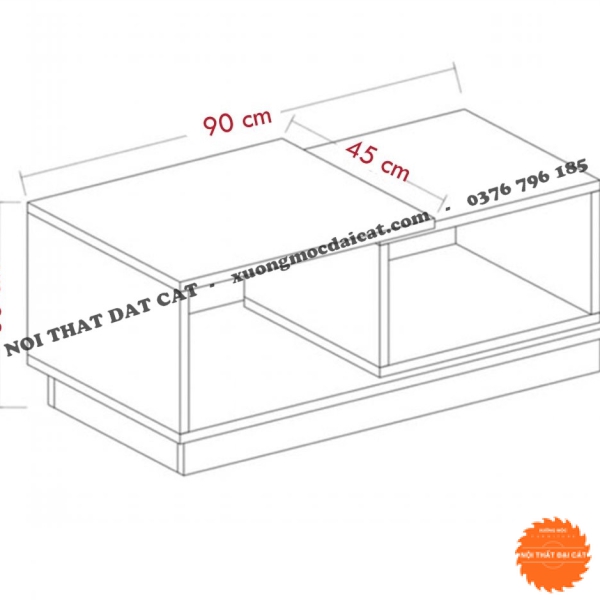 Bàn sofa phòng khách thiết kế nhỏ gọn BS065