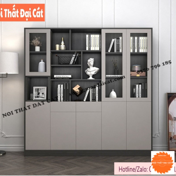 Kệ - tủ sách hiện đại tích hợp nhiều ngăn KS182