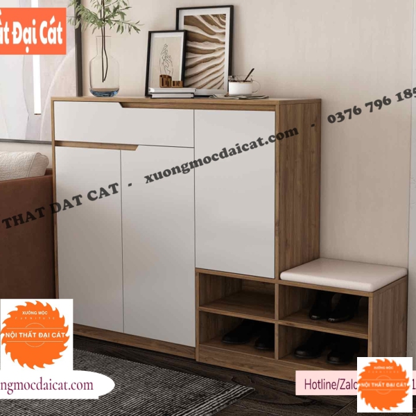 Tủ giày gỗ phong cách đẹp TG225