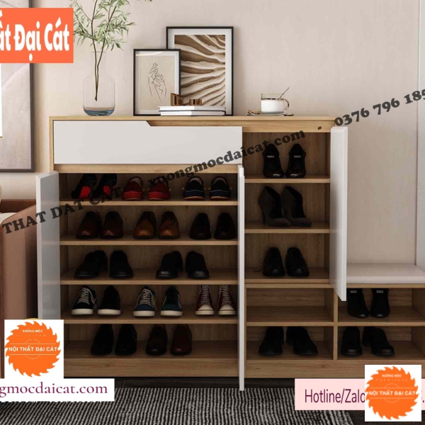 Tủ giày gỗ phong cách đẹp TG225