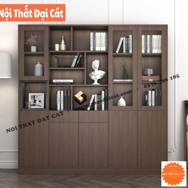 Kệ - tủ sách hiện đại tích hợp nhiều ngăn KS182
