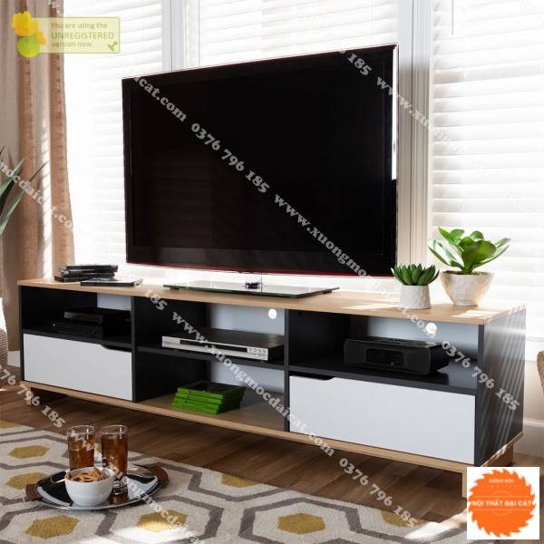 Kệ tivi gỗ thiết kế hiện đại cho căn hộ KTV243