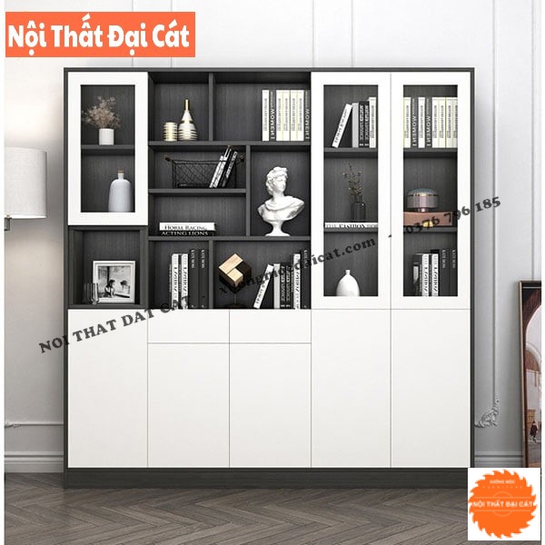 Kệ - tủ sách hiện đại tích hợp nhiều ngăn KS182