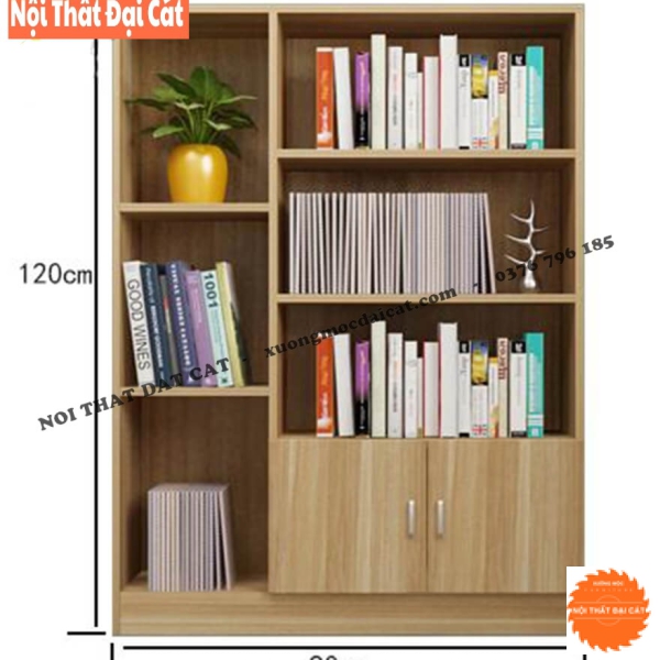 Kệ để sách gỗ thiết kế nhỏ gọn KS183
