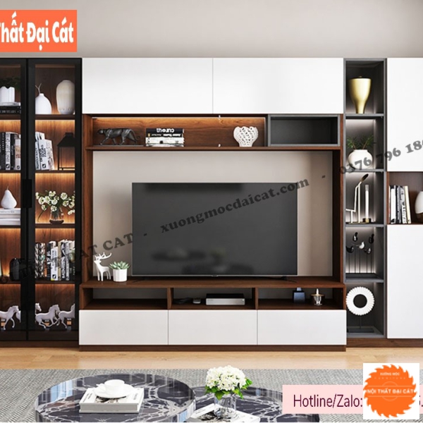 Kệ tivi kết hợp tủ sang trọng KKH105