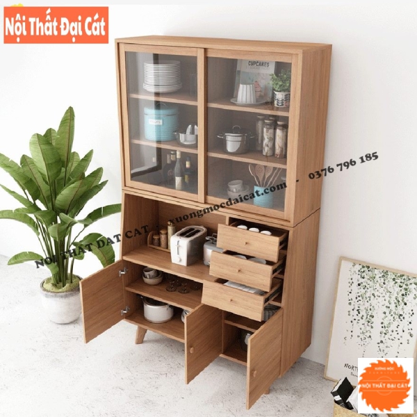 Tủ gỗ đựng đồ nhà bếp TBN085