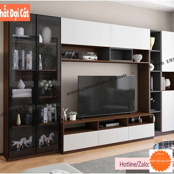 Kệ tivi kết hợp tủ sang trọng KKH105