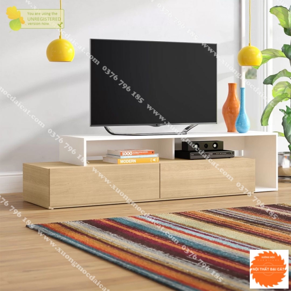 Kệ tivi gỗ công nghiệp 2 màu KTV244