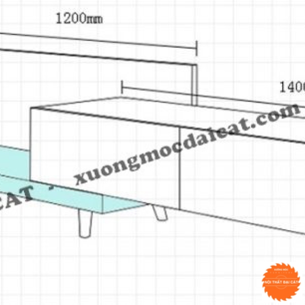 Kệ tivi bằng gỗ thiết kế hiện đại KTV416