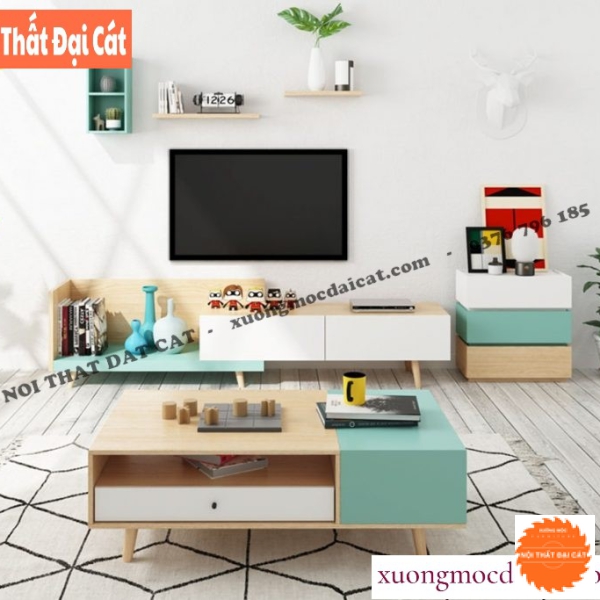 Kệ tivi bằng gỗ thiết kế hiện đại KTV416
