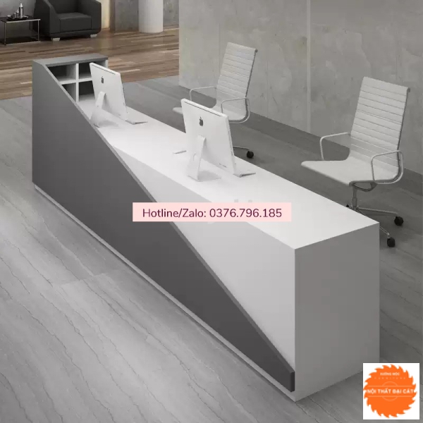 Quầy lễ tân phong cách tối giản QLT070