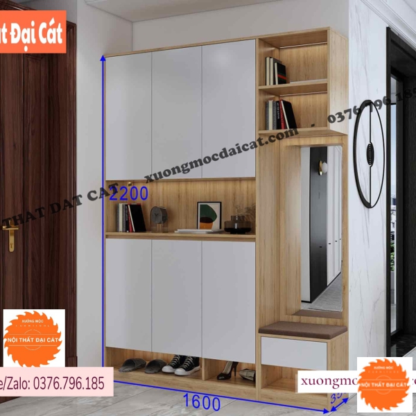 Tủ giày có kính đa năng TG228