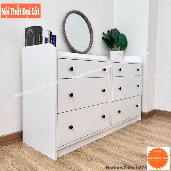 Tủ commost lưu trữ đồ tone trắng hiện đại TC048