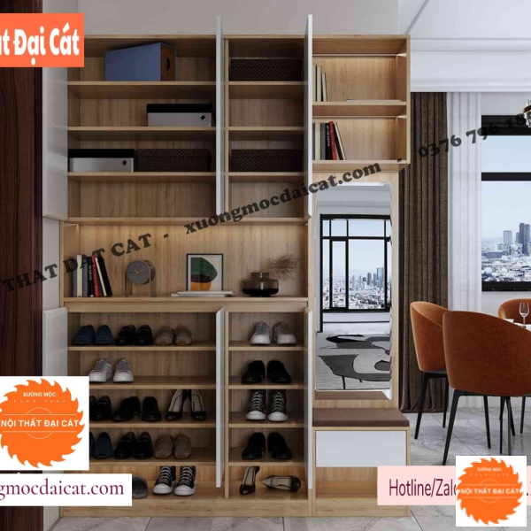 Tủ giày có kính đa năng TG228