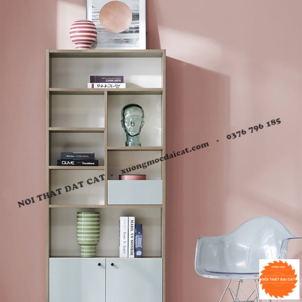 Kệ để sách hiện đại bằng gỗ MDF cao cấp KS185