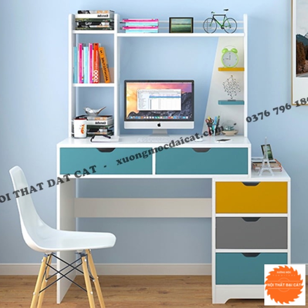 Bàn học kèm tab nhiều màu sắc BH070