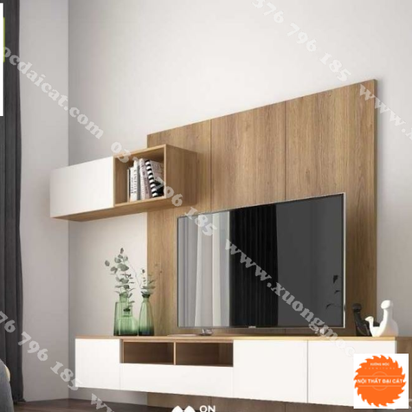 Kệ tivi treo tường bằng gỗ công nghiệp KTV248