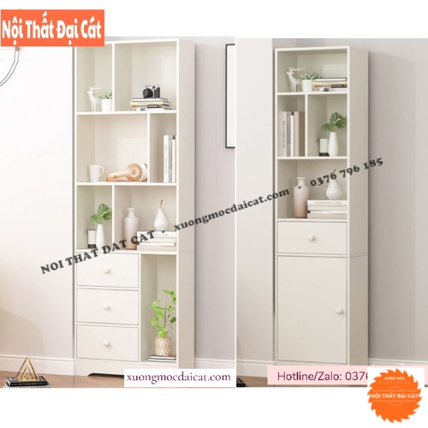 Kệ sách đẹp bằng gỗ cao cấp KS186