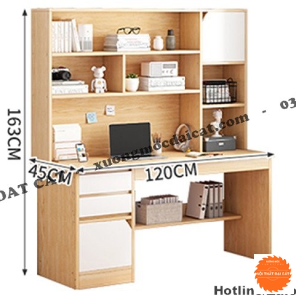 Bàn học sinh liền giá sách đa năng BH073