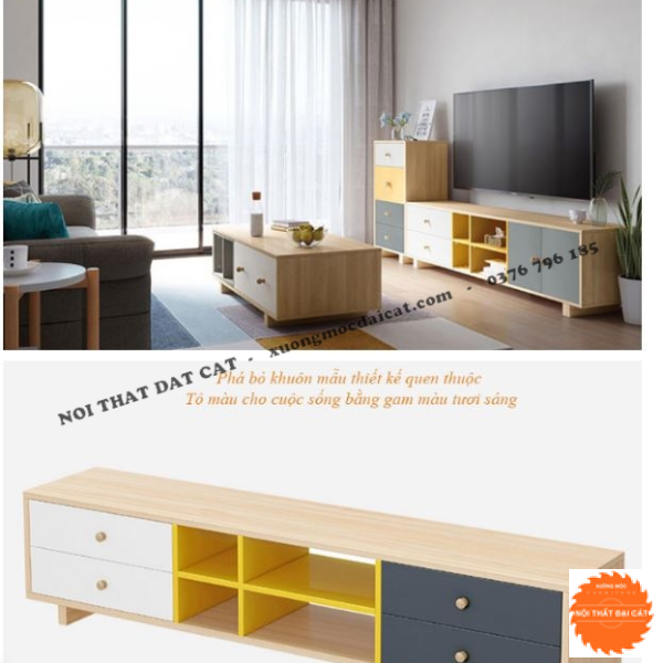 Kệ tivi gỗ MDF phong cách đẹp KTV360