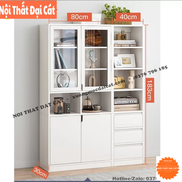 Kệ - tủ để sách, hồ sơ, trang trí cho gia đình KS140