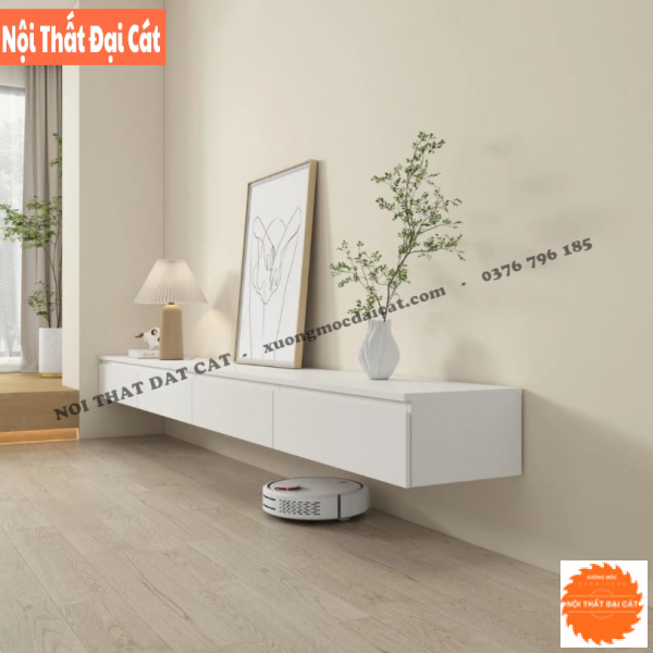 Kệ tivi treo tường gỗ KTV349