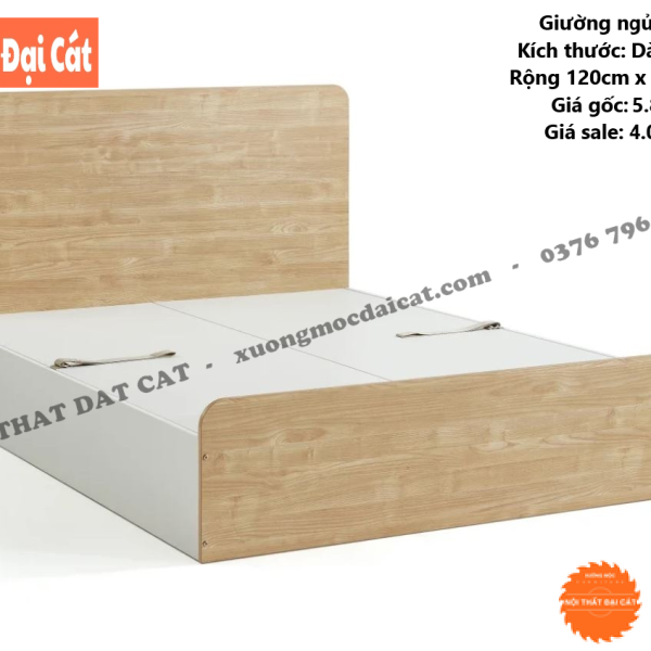 Giường ngủ gỗ hộp MDF G137