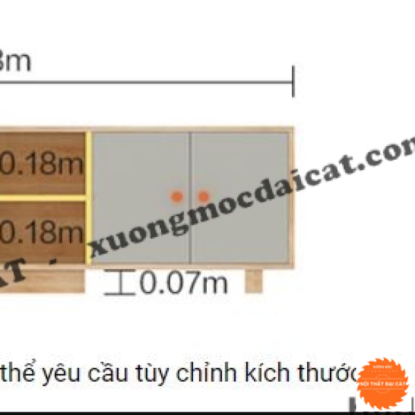 Kệ tivi gỗ MDF phong cách đẹp KTV360