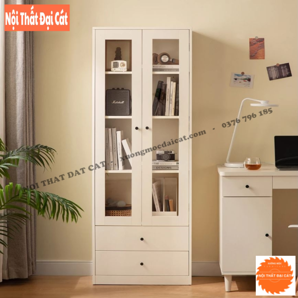 Tủ đựng sách - tài liệu cánh kính KS221
