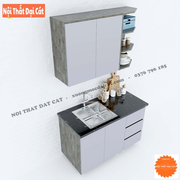 Tủ bếp mini cho căn hộ nhỏ TBMN006