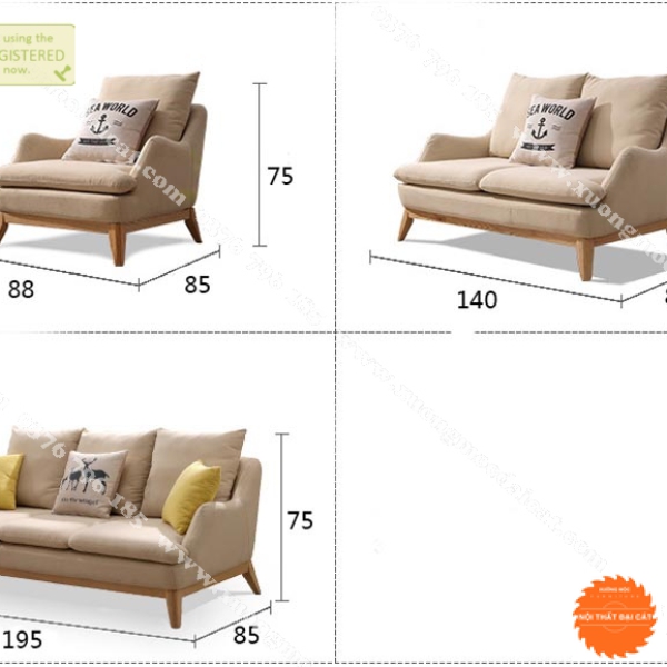 Ghế sofa phòng khách chất lượng khung gỗ 