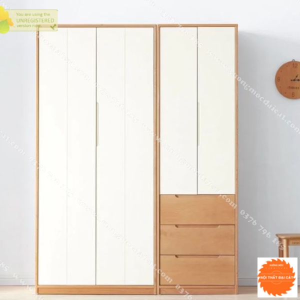 Tủ áo quần gỗ công nghiệp MDF TA171
