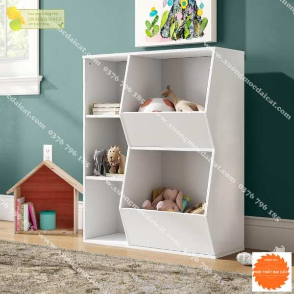 Kệ để đồ chơi hiện đại cho bé KĐC008