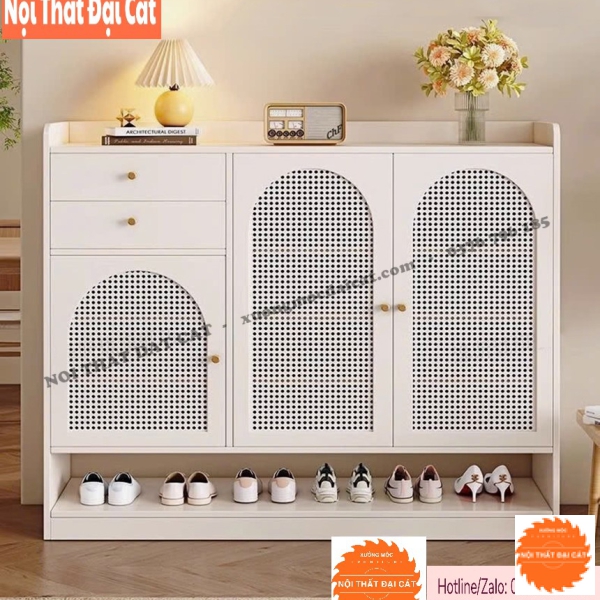 Tủ giày mây 3 cánh thiết kế sang trọng TGM020