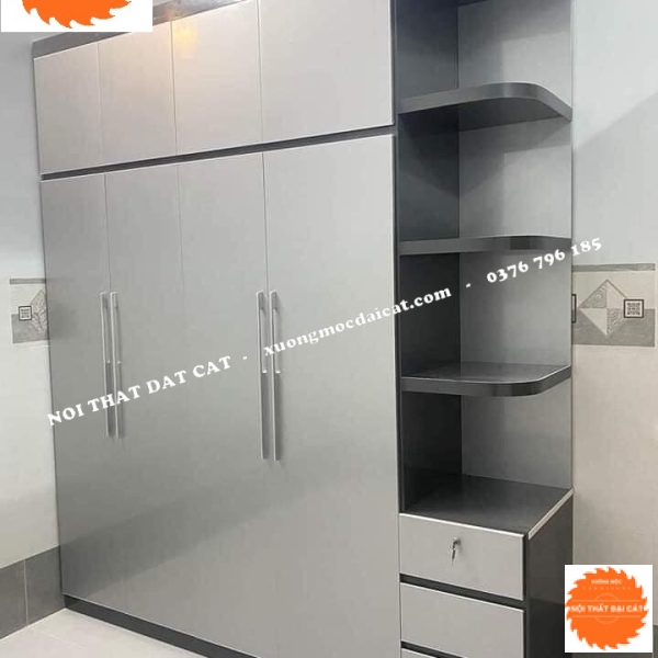 Tủ áo quần kèm kệ MS22194