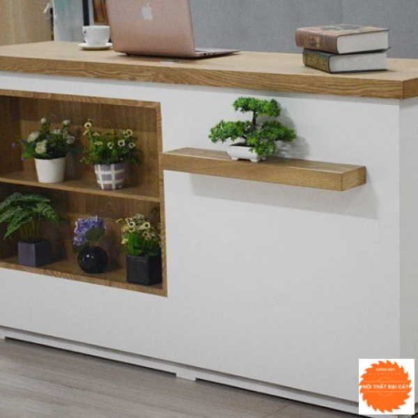 Quầy thu ngân gỗ công nghiệp QTN012