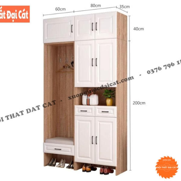 Tủ để giày đa năng thiết kế hiện đại TG233