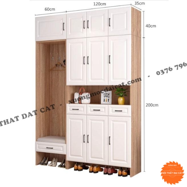 Tủ để giày đa năng thiết kế hiện đại TG233