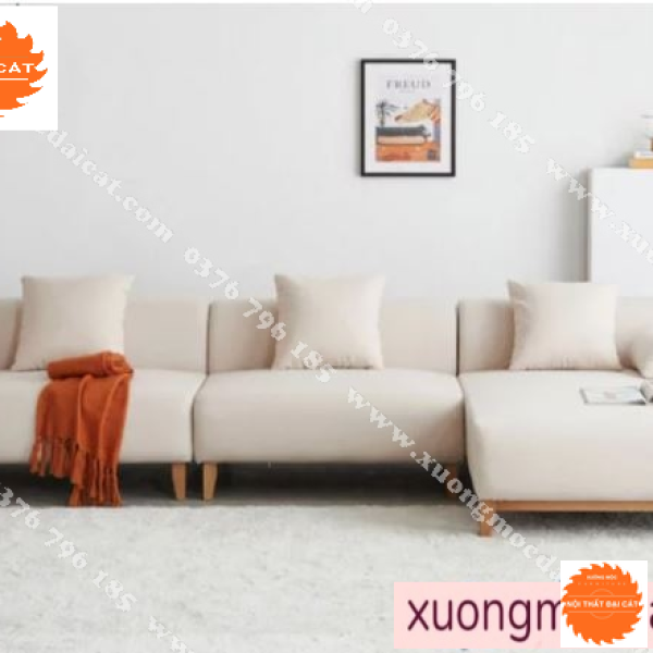 Ghế sofa góc nỉ chữ L sang trọng