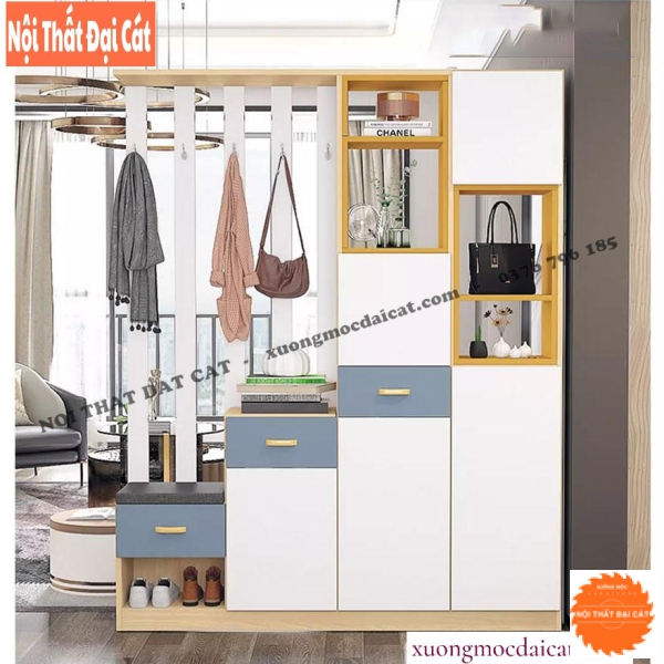 Tủ giày dép kết hợp vách ngăn TG234