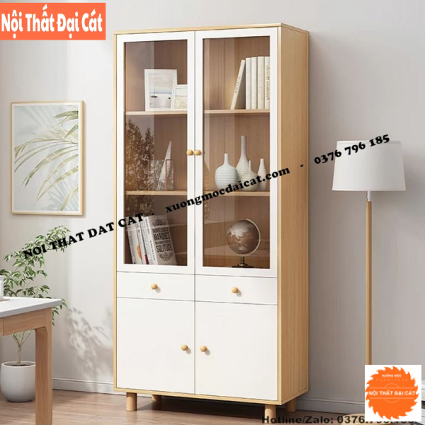 Tủ hồ sơ - tủ để sách thiết kế đẹp THS082
