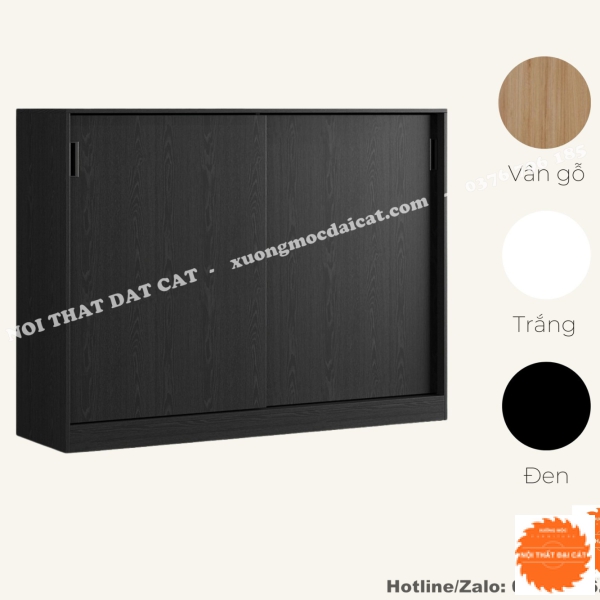 Tủ hồ sơ thấp thiết kế cửa lùa THST049