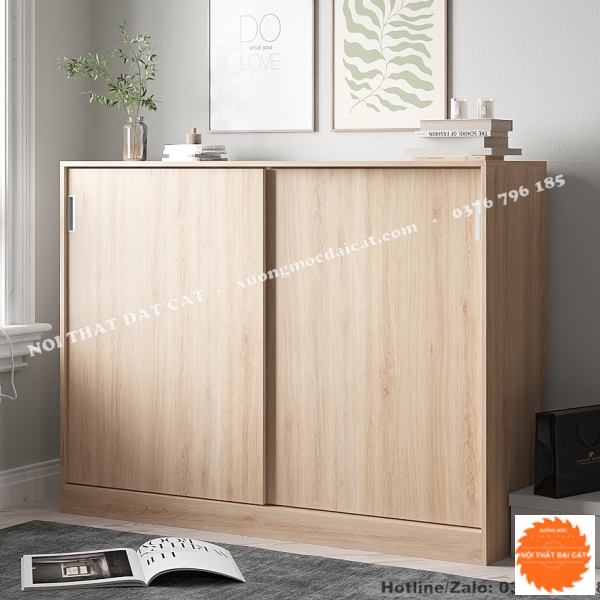 Tủ hồ sơ thấp thiết kế cửa lùa THST049