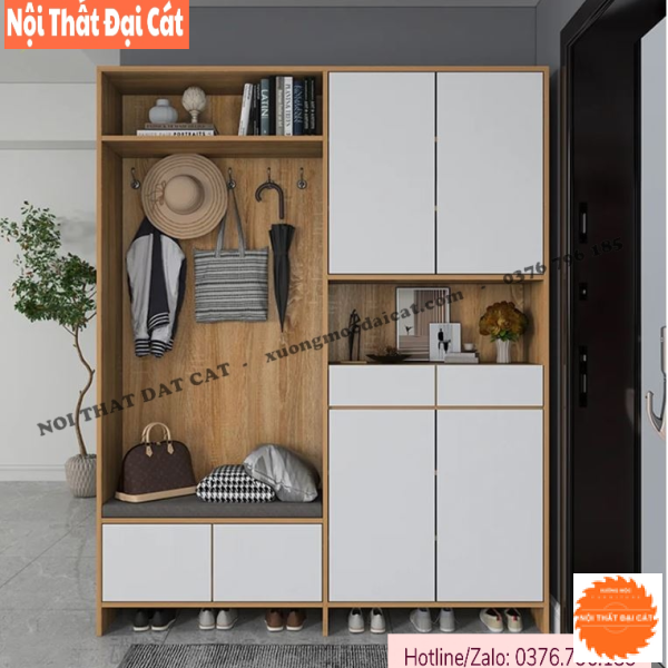 Tủ đựng giày dép gỗ thiết kế đa năng TG237